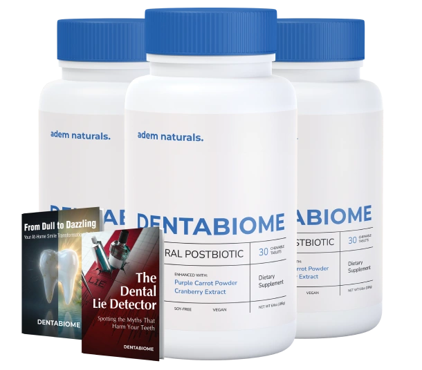 DentaBiome three bottle bundle with bonus guides